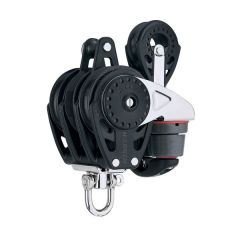 Harken 75mm Carbo drieschijfs automatisch ratel blok met klem en 57mm block HK2687