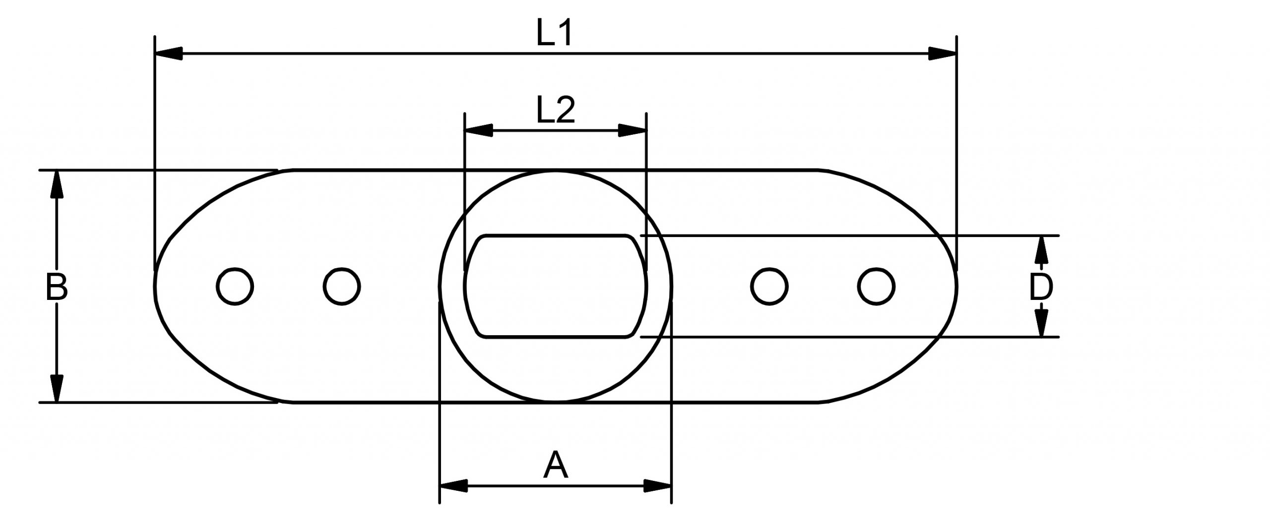 BW6161 Back plate for T-Terminal drawing